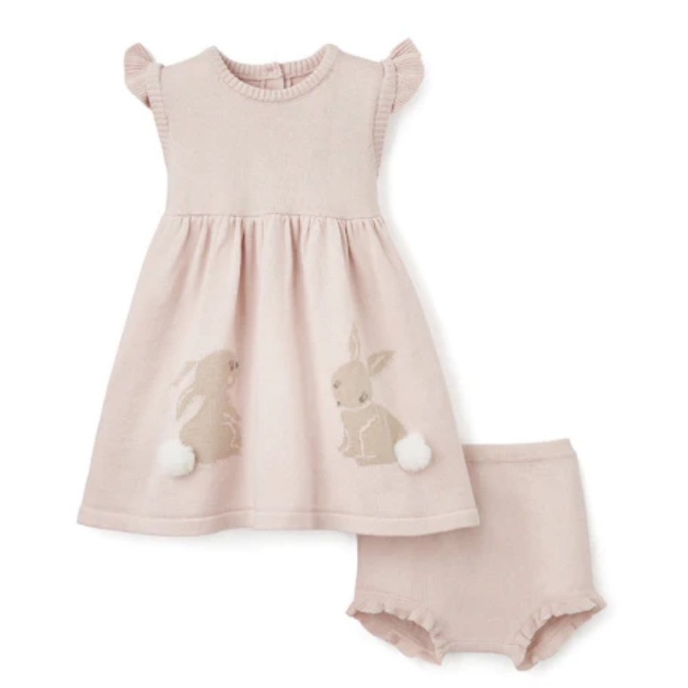 Elegant Baby Bunny Bloomer Dress